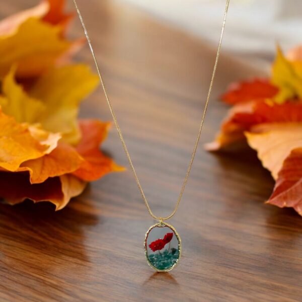 Collier Romy rouge – Image 2