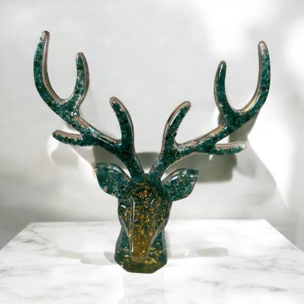 Cerf porte-bijoux cristaux de verre